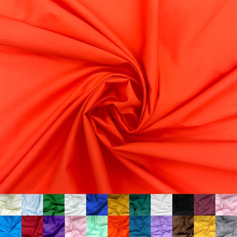 Cotton Polyester Broadcloth Fabric - Soft & Breathable 60in Wide