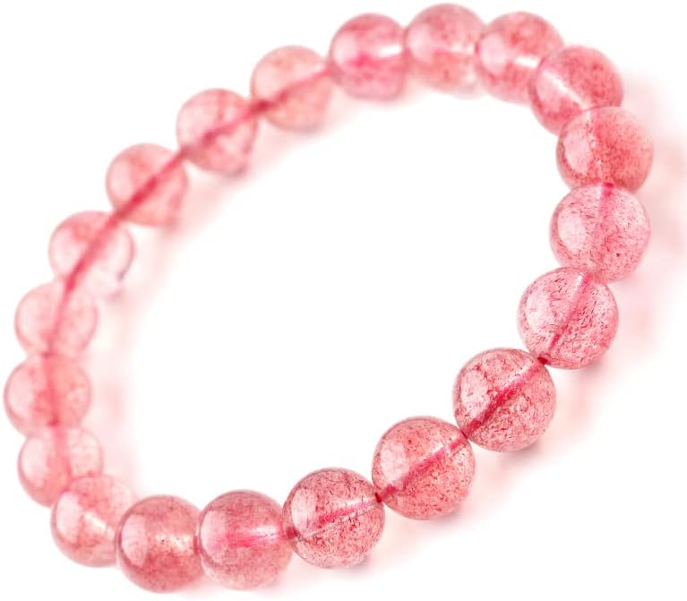 Natural Amethyst Bracelet for Men Women Handmade Stone Beaded