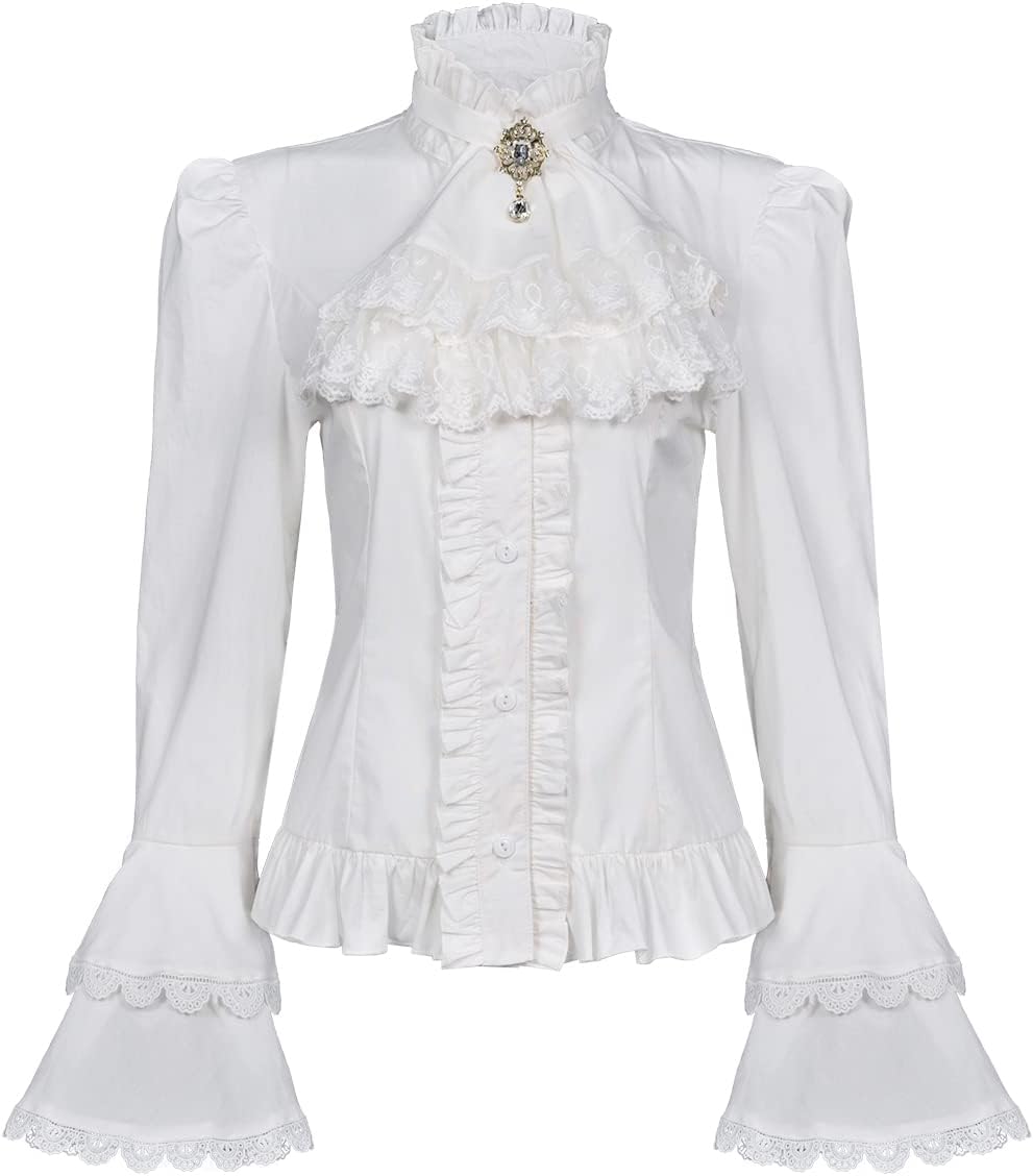 Womens Victorian Blouse Gothic Pirate Shirt for Stylish Looks