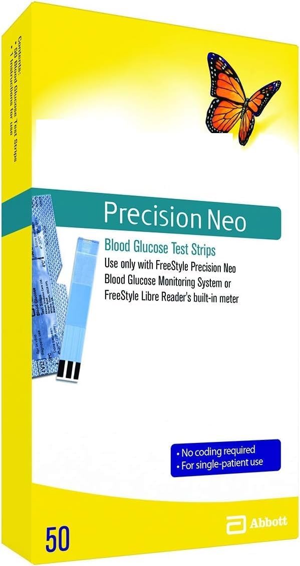 Precision Neo Blood Glucose Test Strips for Accurate Monitoring