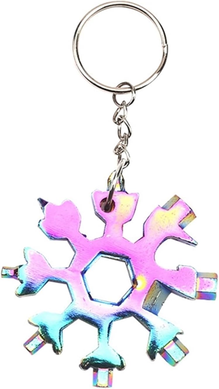 Ultimate 18-in-1 Snowflake Wrench Tool - Portable, Multifunctional Hex Wrench for Outdoor Adventure