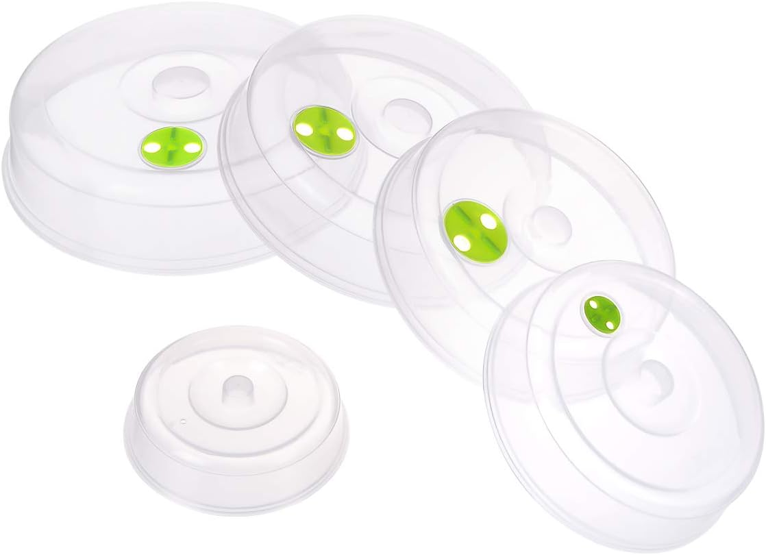 Adjustable Steam Vent Microwave Plate Covers Set - Keep Food Fresh - TENINYU