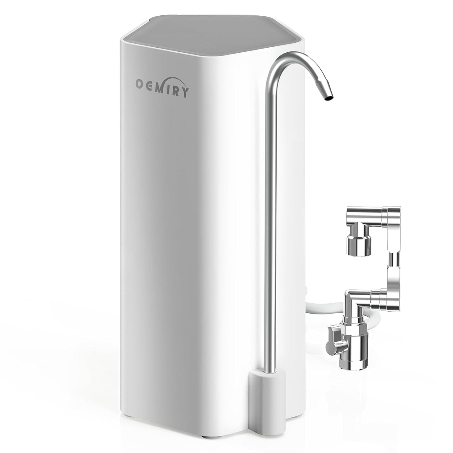 Countertop Water Filter System with Universal Rotating Faucet Extender