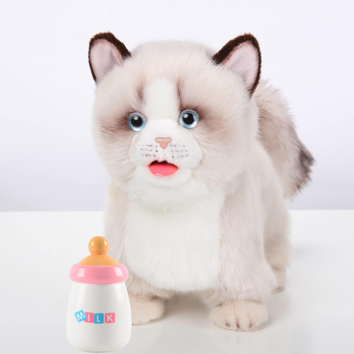 Interactive Ragdoll Cat Toy - Realistic Robotic Pet for Kids