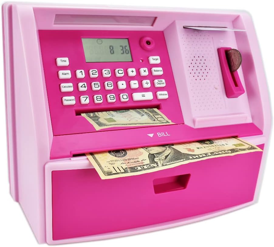 ATM Savings Bank with Debit Card for Kids - Fun Money Management