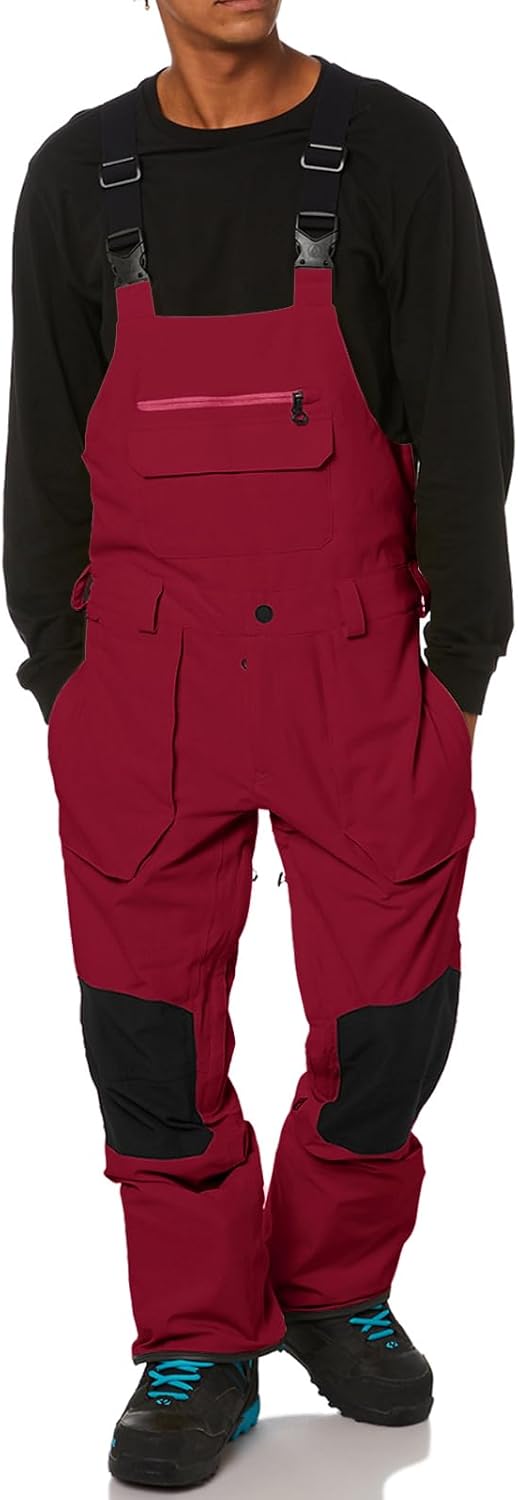Waterproof Insulated Men's Snow Bibs for Winter Fun by Onedreamer