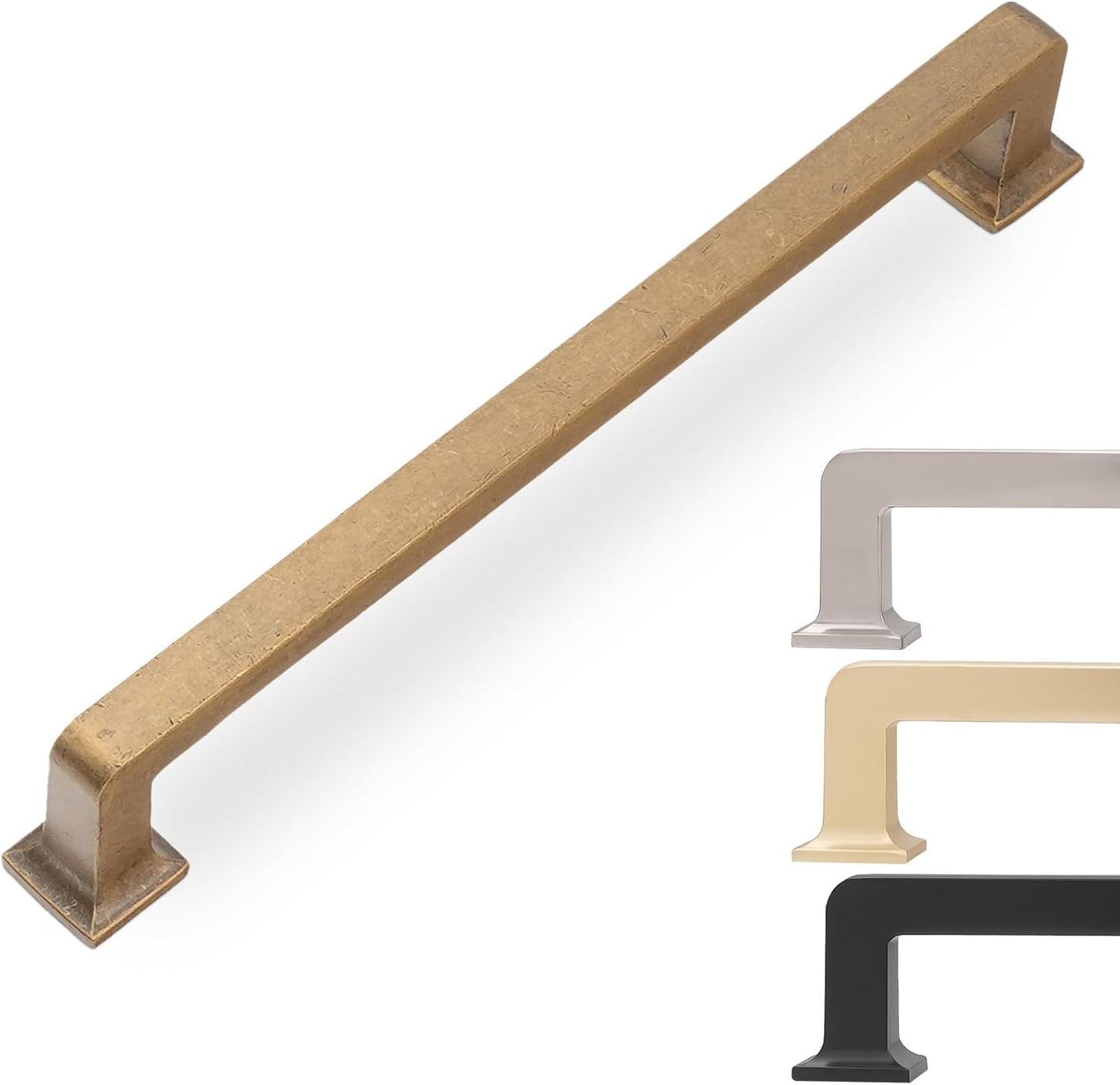 10 Pack 6-1/4 Inch Antique Brass Cabinet Pulls for Your Home