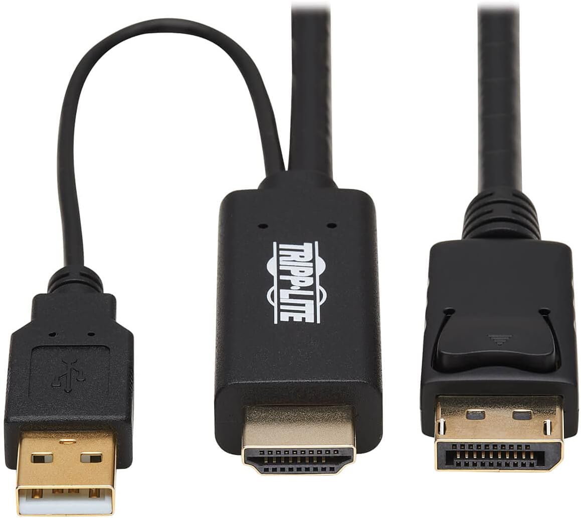 Tripp Lite HDMI to DisplayPort Adapter Cable for 4K Displays