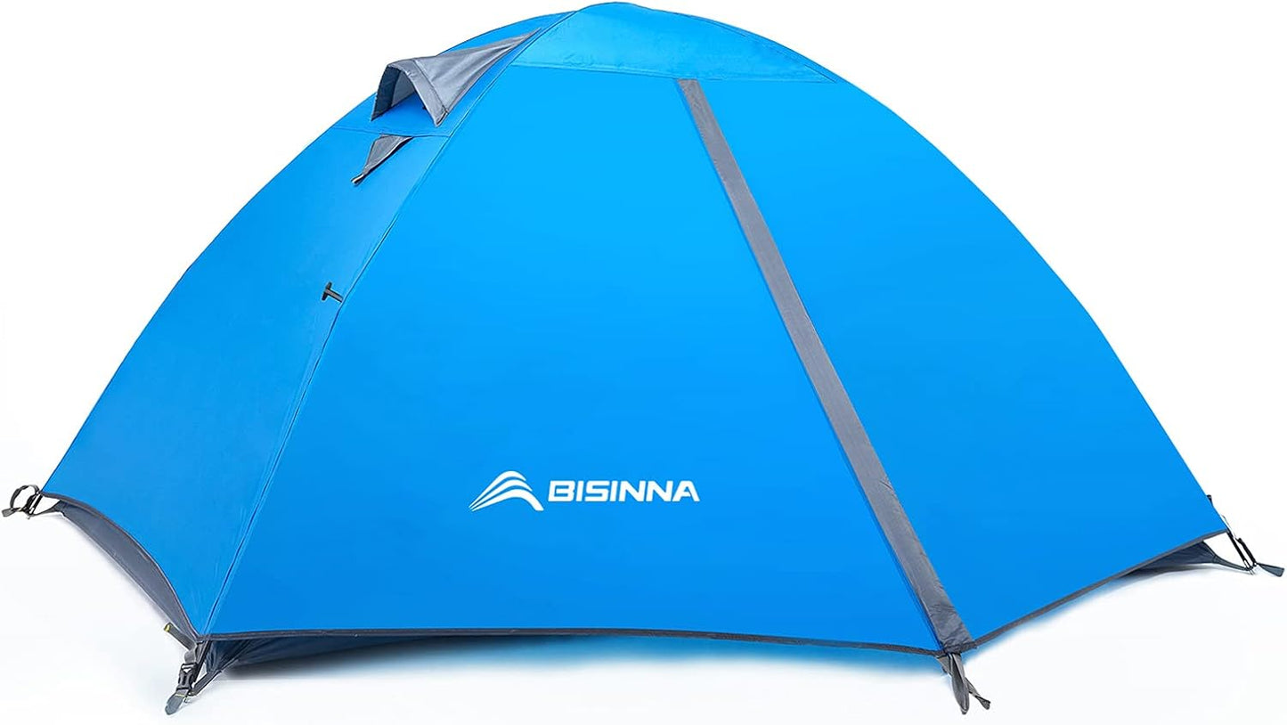BISINNA 2/4 Person Waterproof Camping Tent: Easy Setup & Windproof