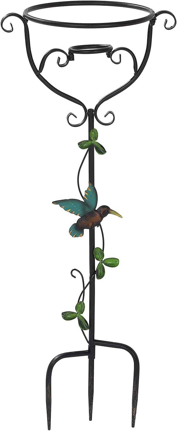 30.5 Gazing Ball Stand with Trident Base for 10 Inch Globes