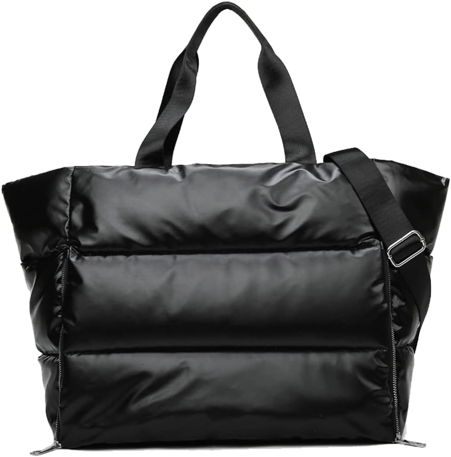 Puffer Gym Bag: Stylish & Waterproof!