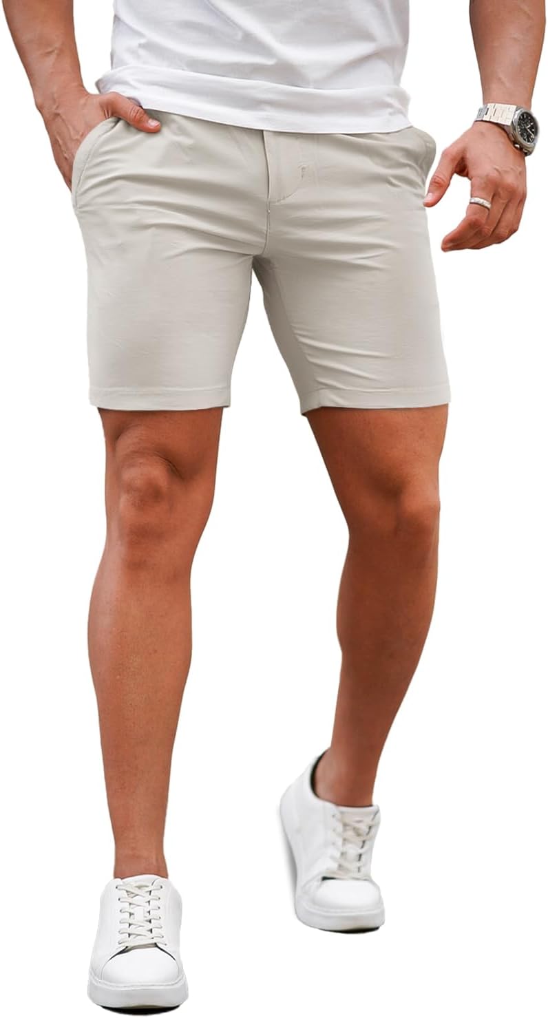 GINGTTO Mens Slim Fit Shorts for Comfort and Style