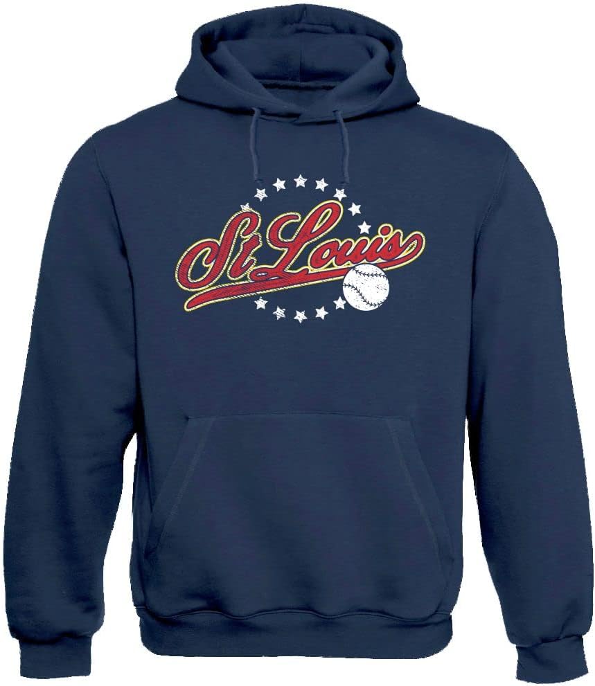 Xtreme Apparrel Team Vintage Style Men's Hoodie for Baseball Fans