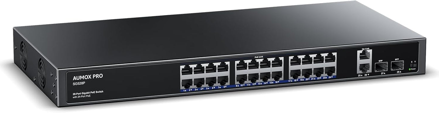 24 Port Gigabit PoE Switch for Reliable Network Performance