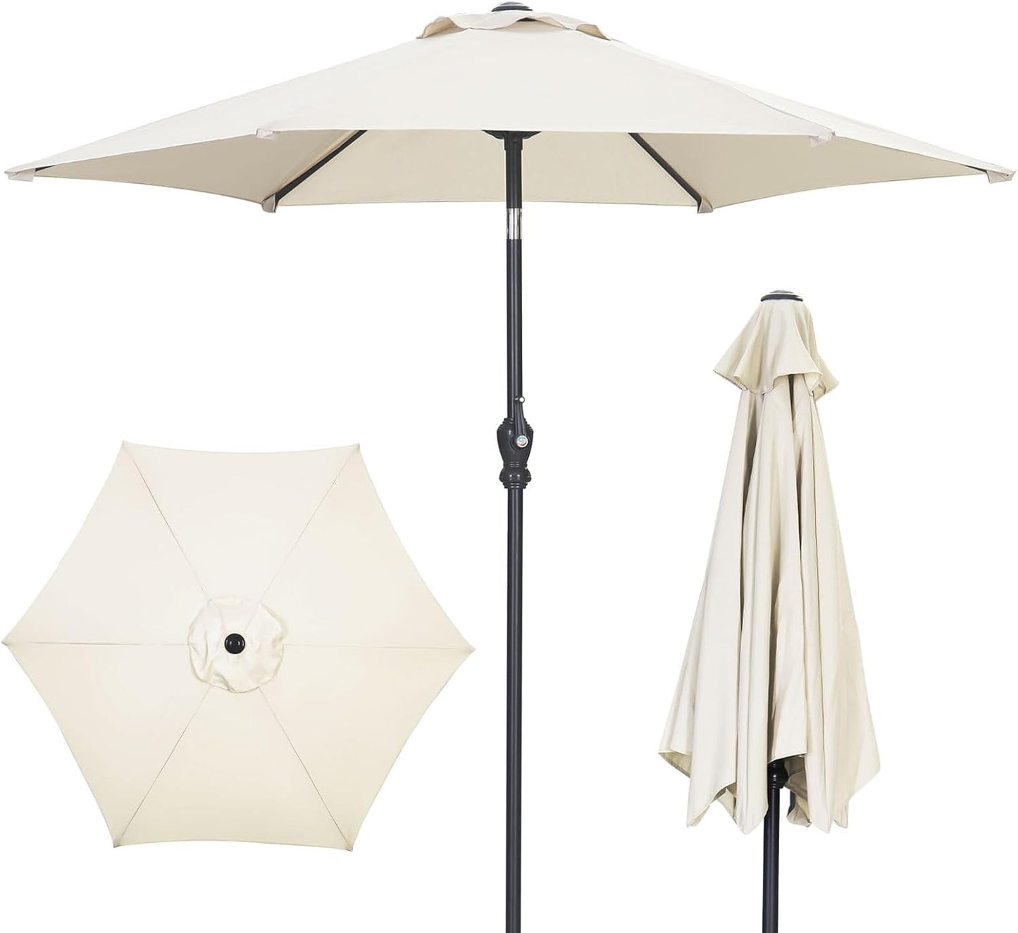GDY 7.5FT Patio Umbrella with Crank and Tilt for Outdoor Use