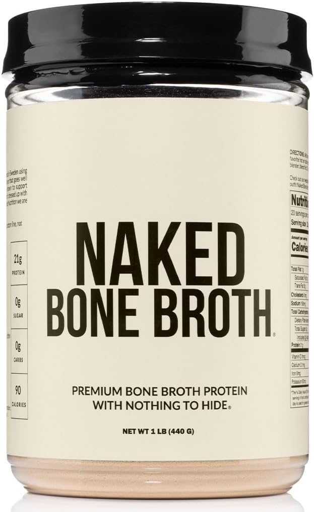 NAKED Bone Broth Protein Powder - Pure Beef Protein for Health