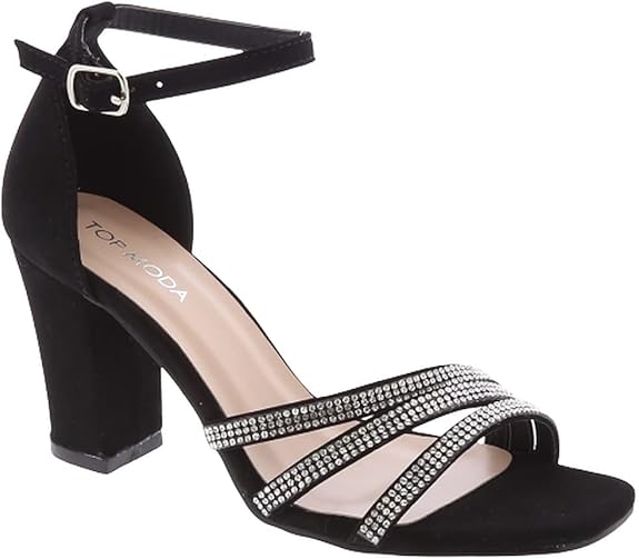 TOP Moda Women's Fashion Ankle Strap Evening Dress Sandals