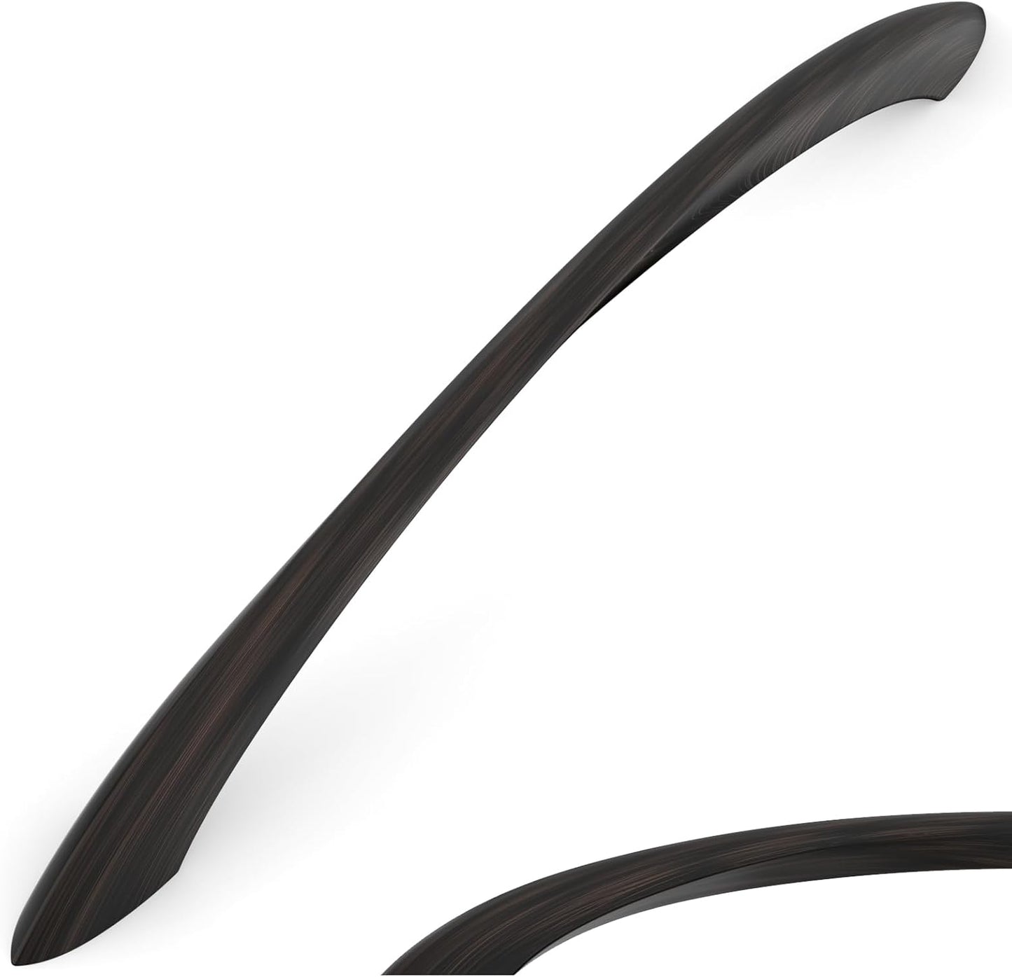 Oil Rubbed Bronze 6.3 Inch Kitchen Arch Twisted Cabinet Pulls