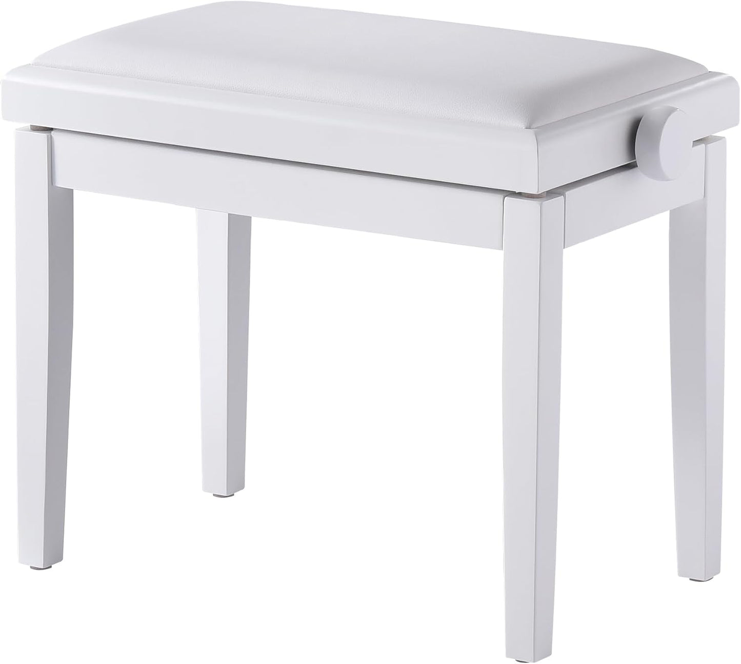 Adjustable Piano Bench with Faux Leather Cushion for Comfort