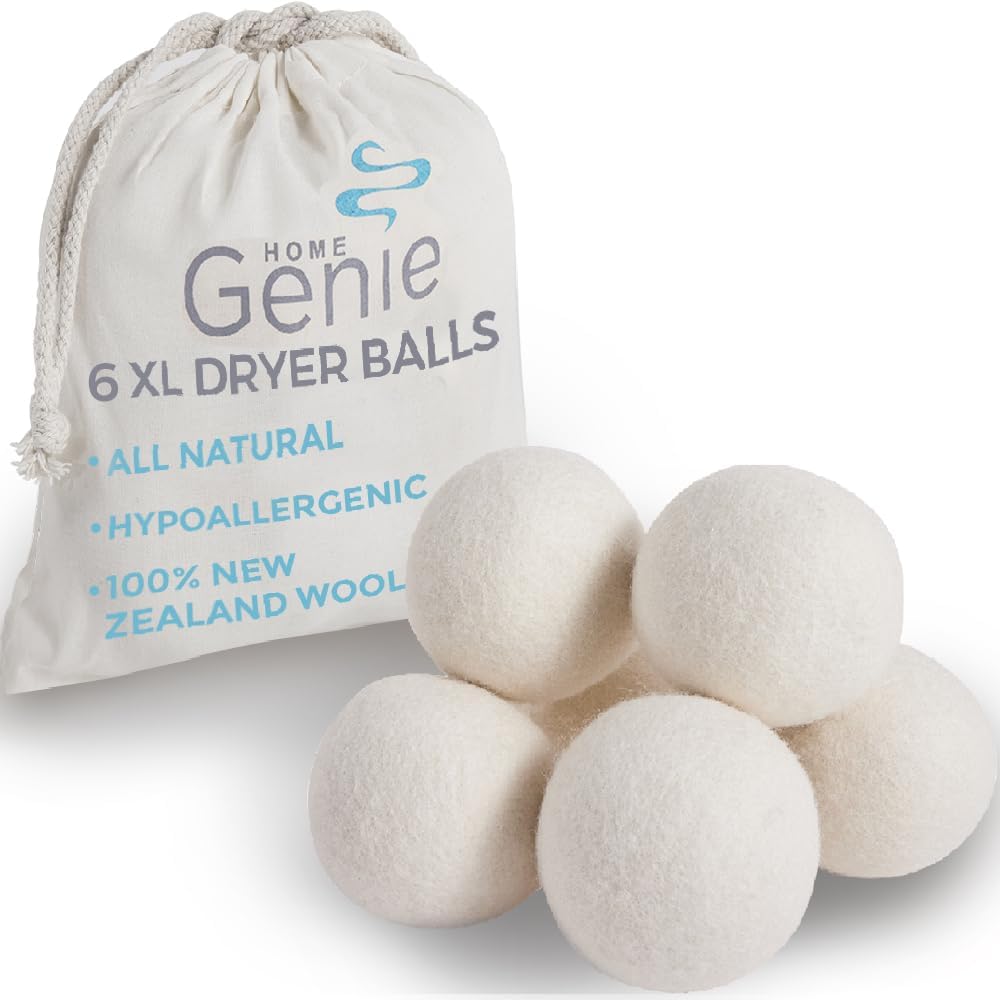 NZ Wool Dryer Balls 6 Pack - Faster Drying, No Wrinkles