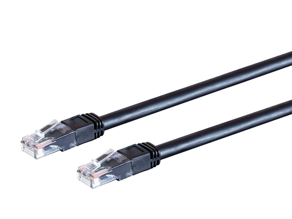Monoprice Cat6 Outdoor Rated Ethernet Cable - 50 Feet Black