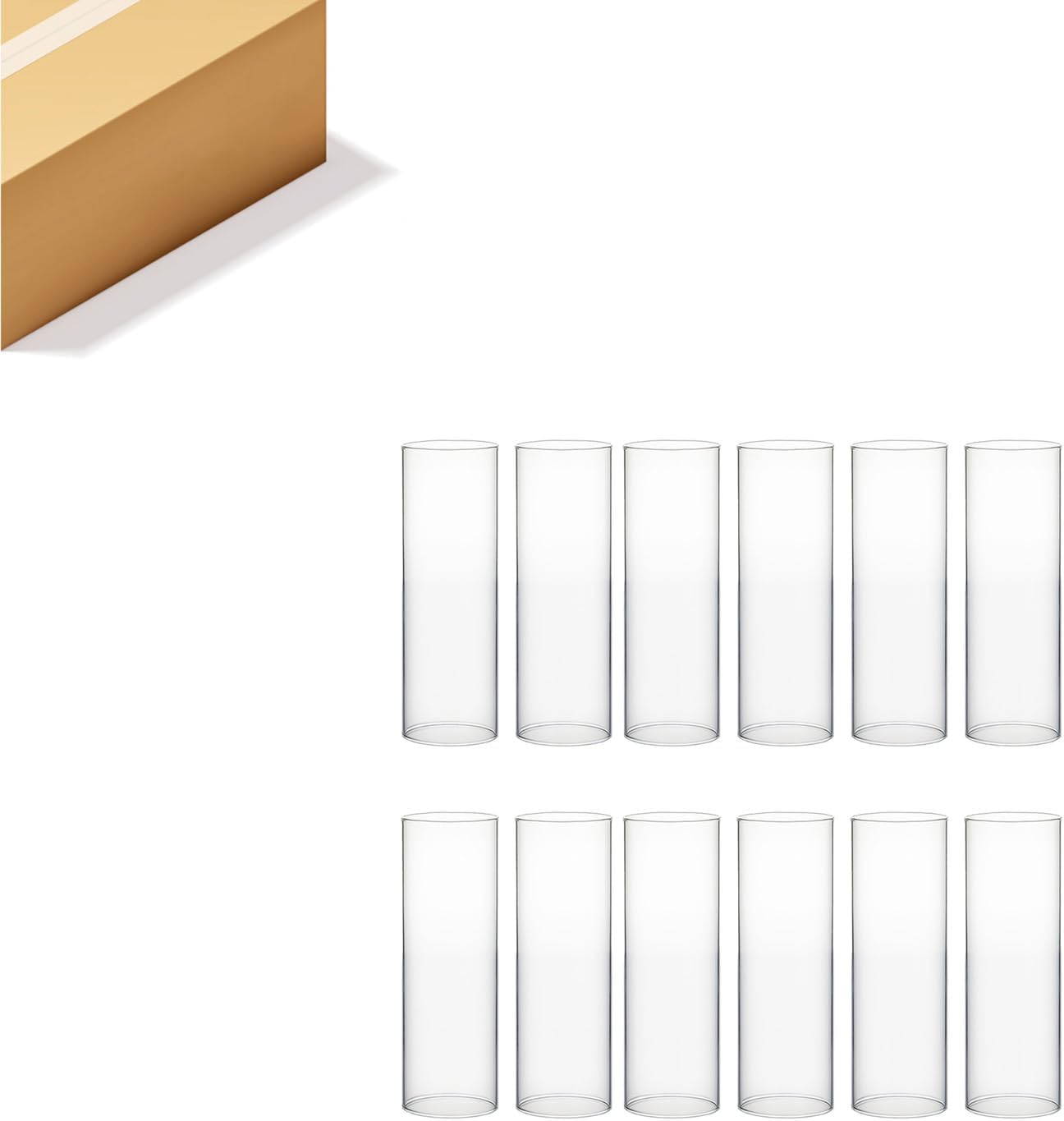 Clear Glass Hurricane Candle Holder Sleeve for Elegant Events