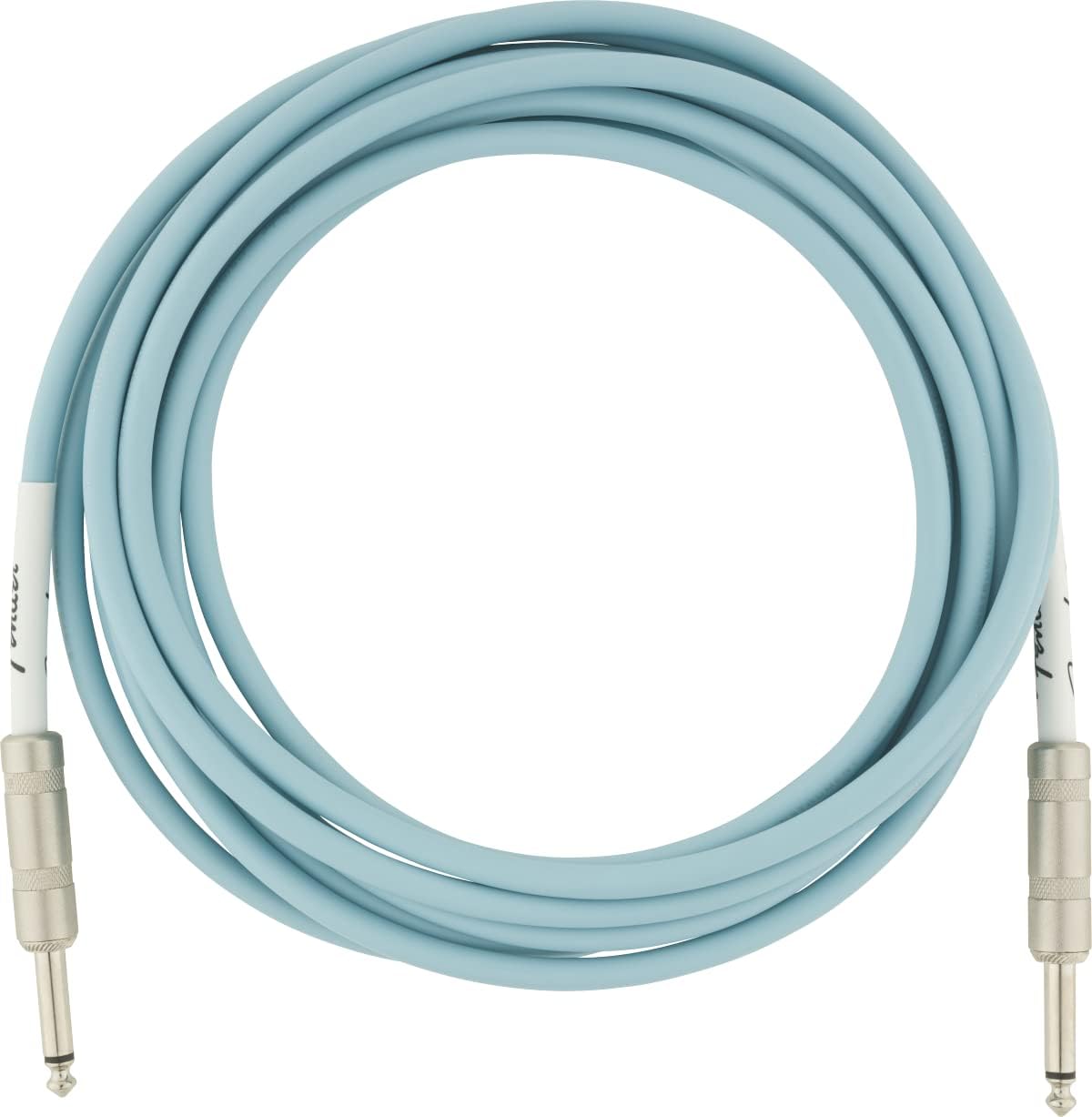 Fender 10ft Guitar Cable, Daphne Blue - Noise-Free Connectivity