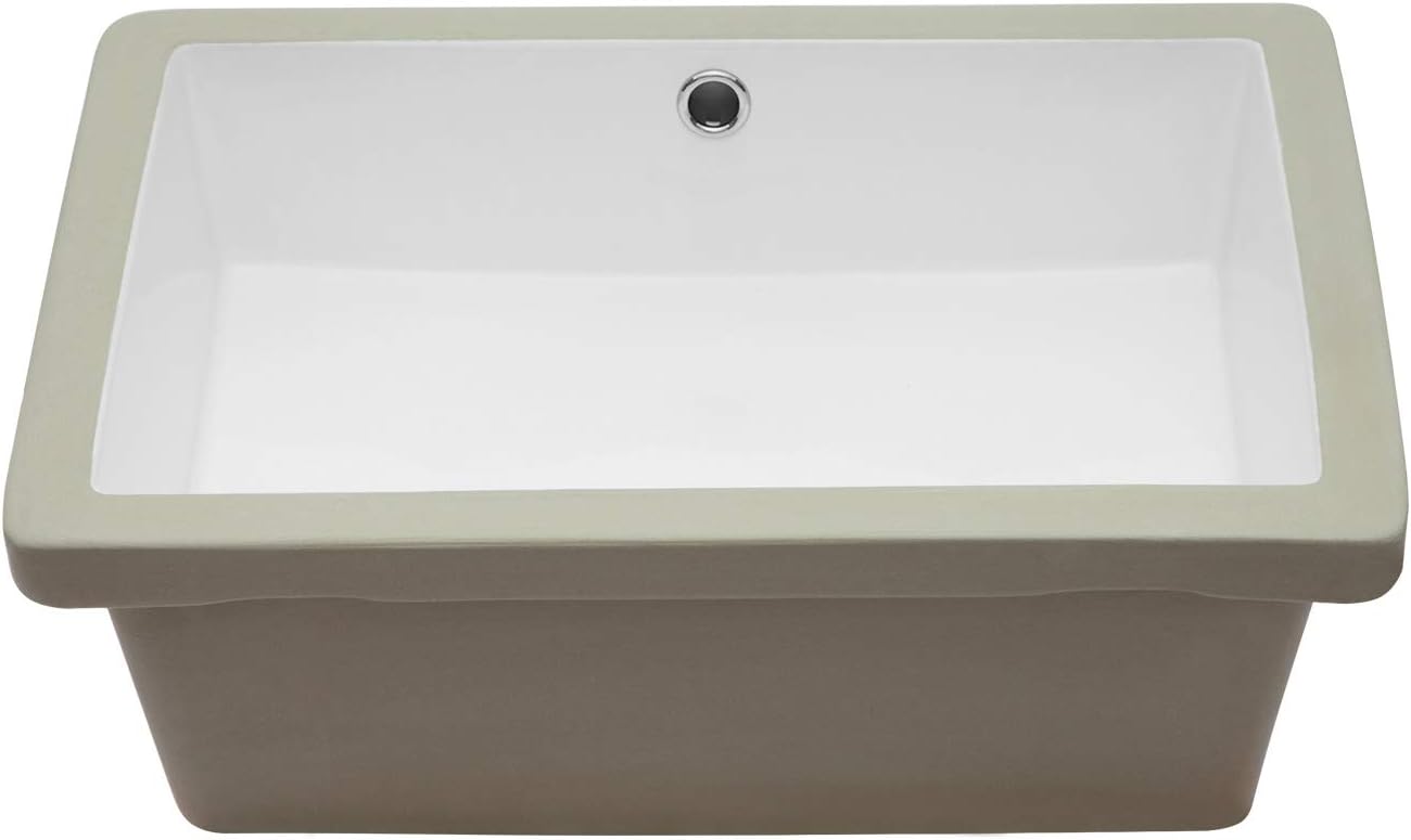 Sarlai Undermount Bathroom Sink - Elegant Rectangular Design