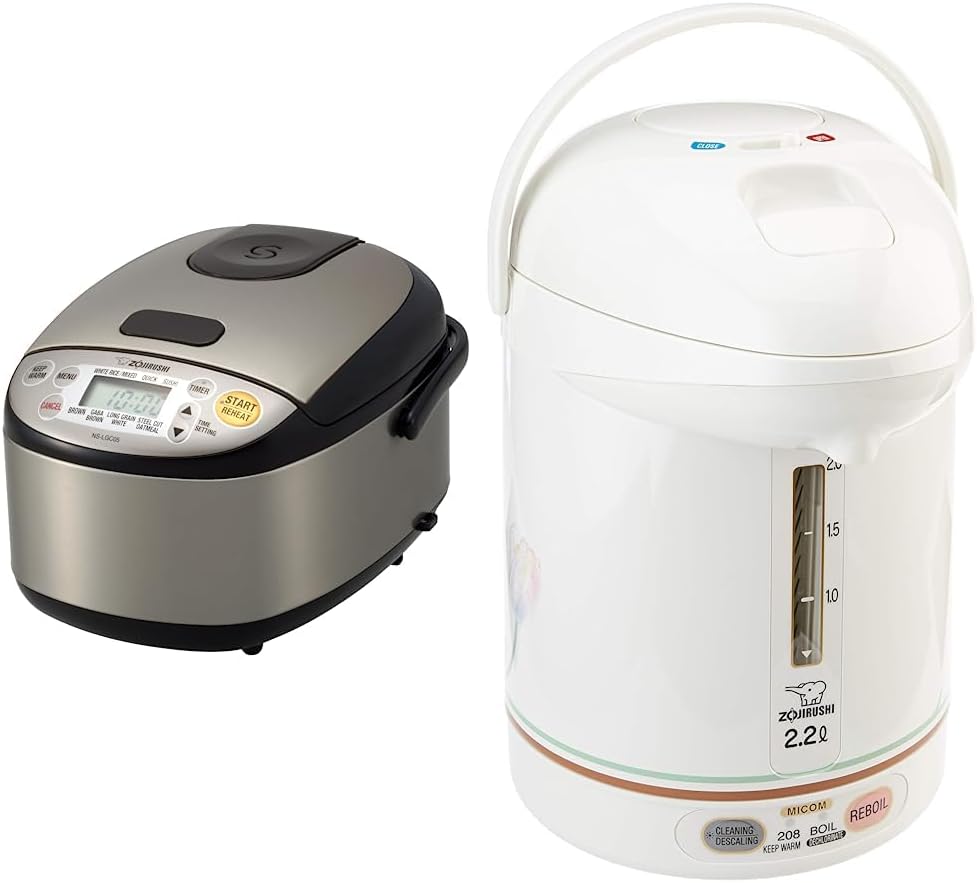 Zojirushi Micom Rice Cooker & Warmer and Super Boiler Combo