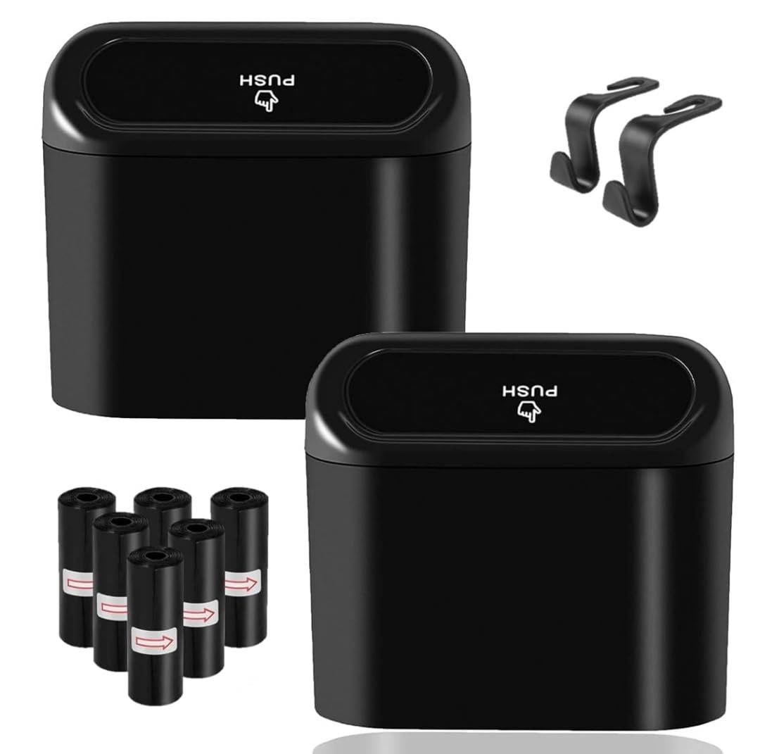 Car Trash Can Set: Organize & Dispose On-the-Go!
