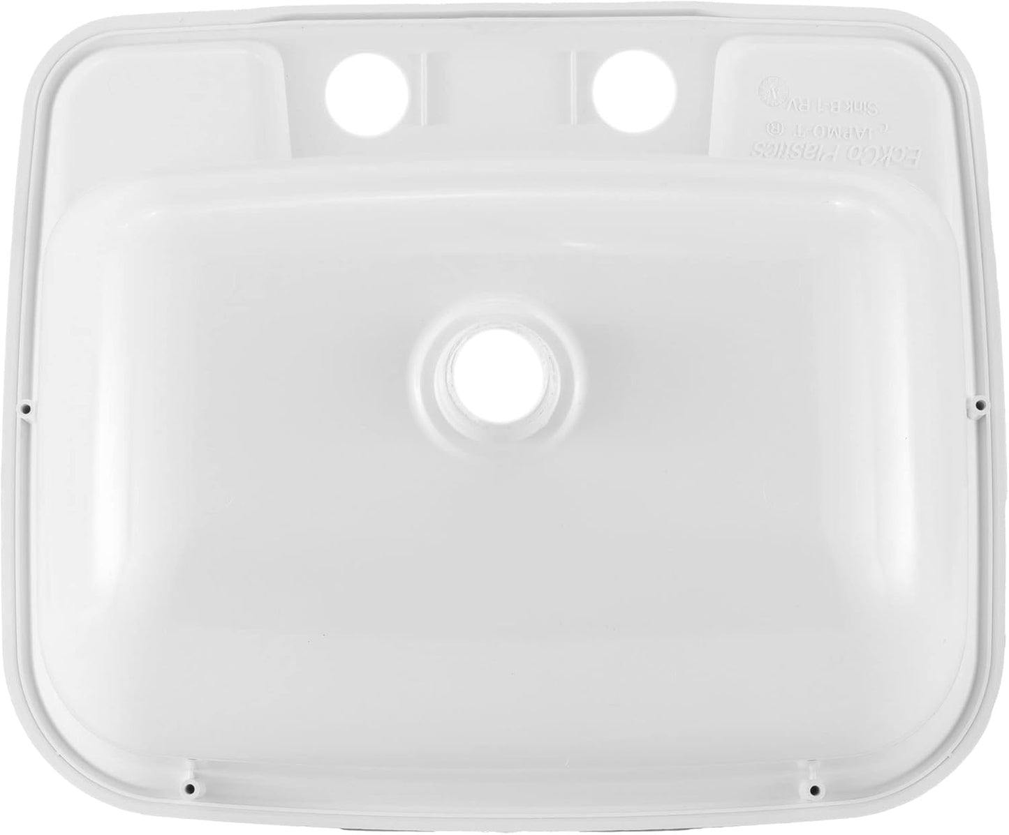 RecPro Rectangle RV Bathroom Sink - Single Bowl Lavatory Sink