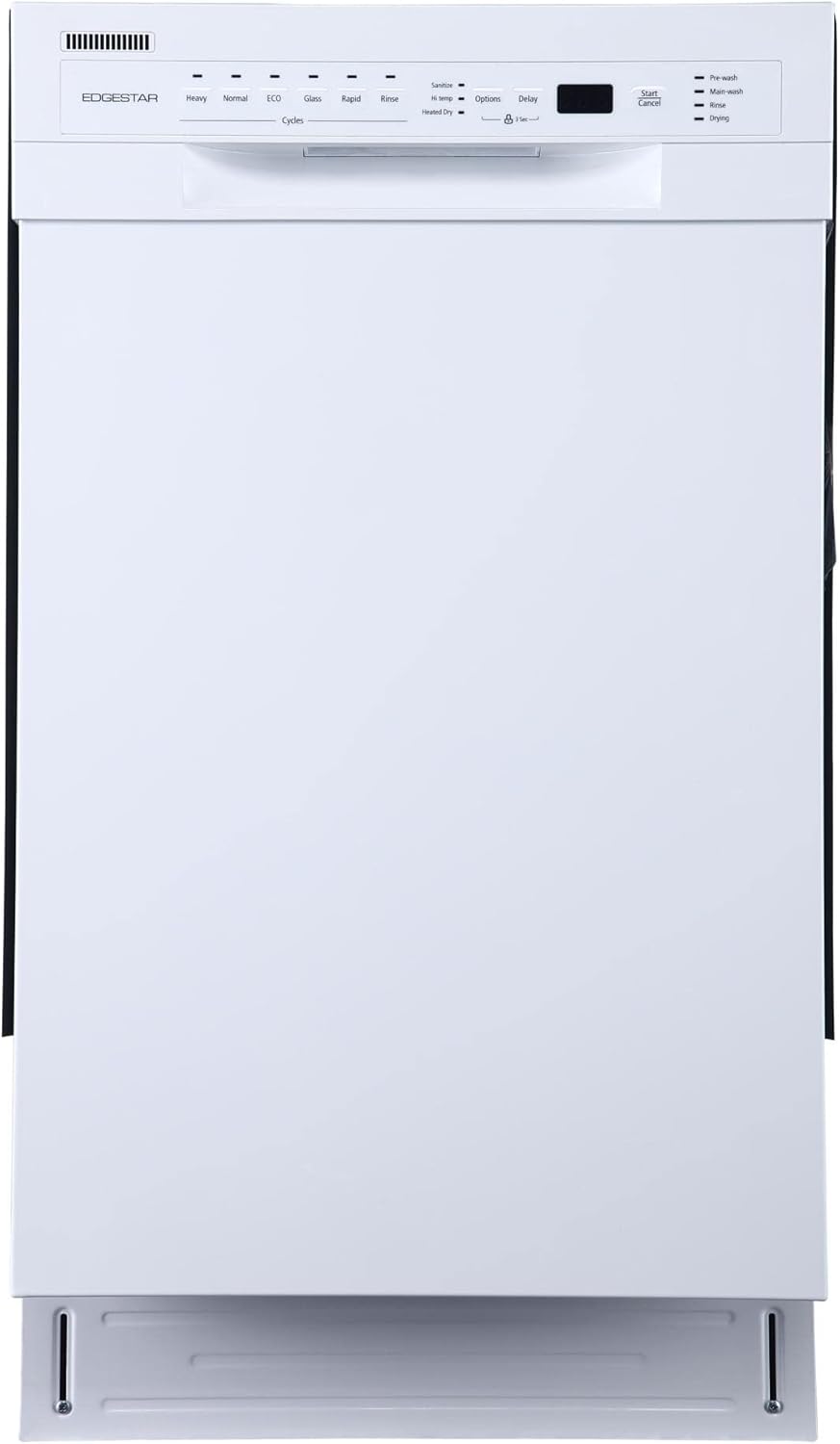EdgeStar 18 Inch Wide Built-In Dishwasher for 8 Place Settings