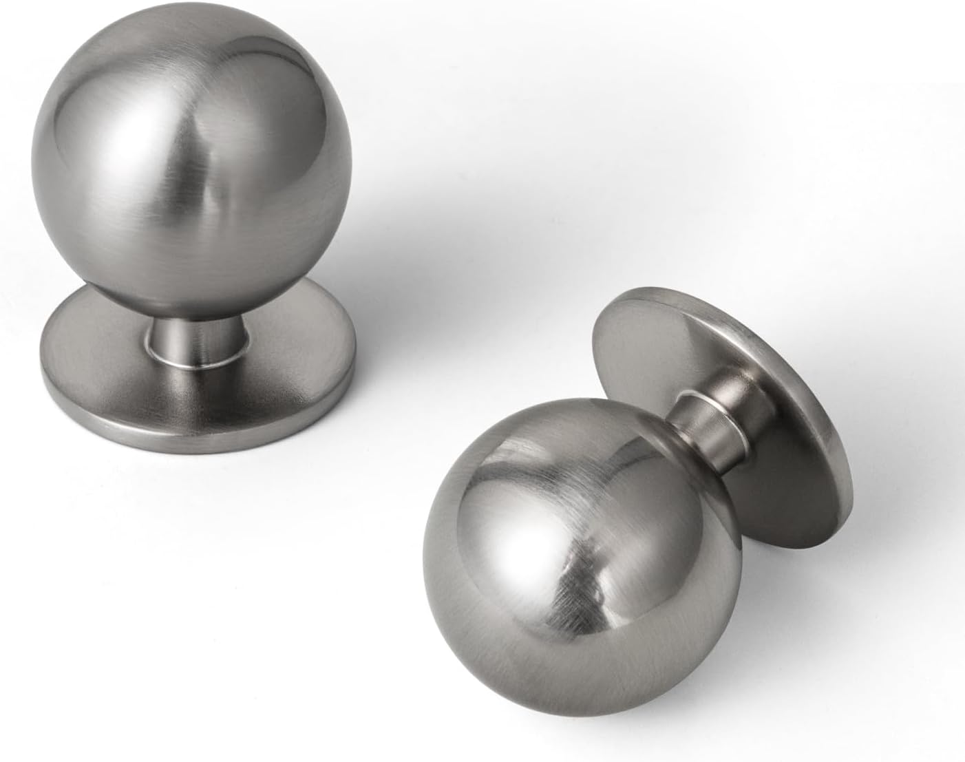 Sleek Round Brushed Satin Nickel Cabinet Knobs for Modern Homes