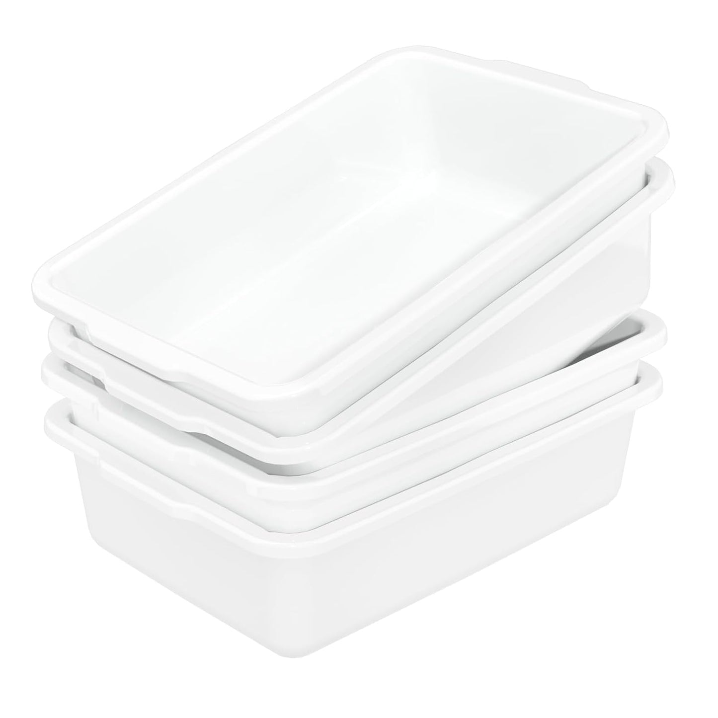 Quickquick 35 L Plastic Commercial Bus Tub Set of 4 for Versatile Use