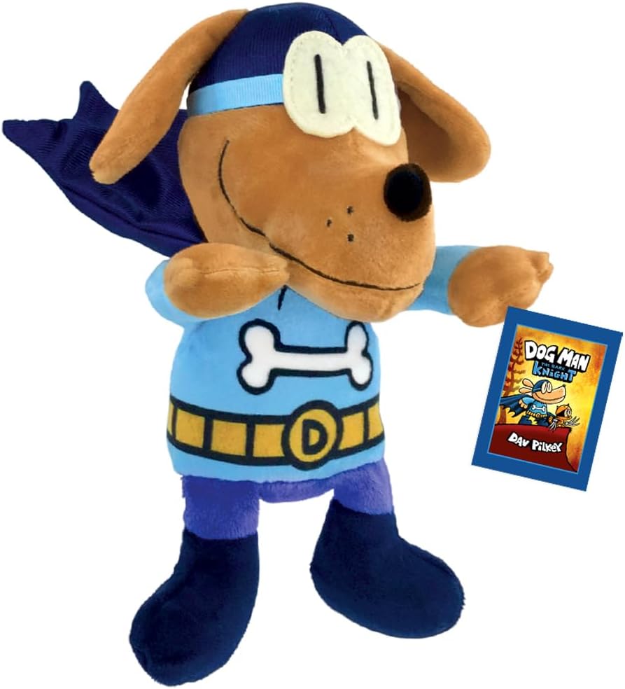 MerryMakers Dog Man Bark Knight Plush - 9-Inch Fun!