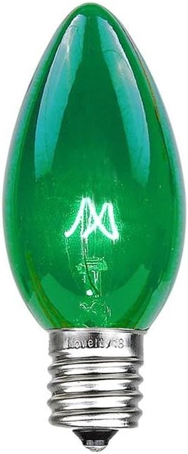 C7 Outdoor Christmas Replacement Bulbs - 500 Green Bulbs