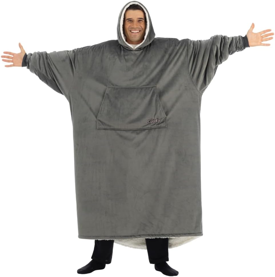 The Comfy Original Sherpa Lined Wearable Blanket for All