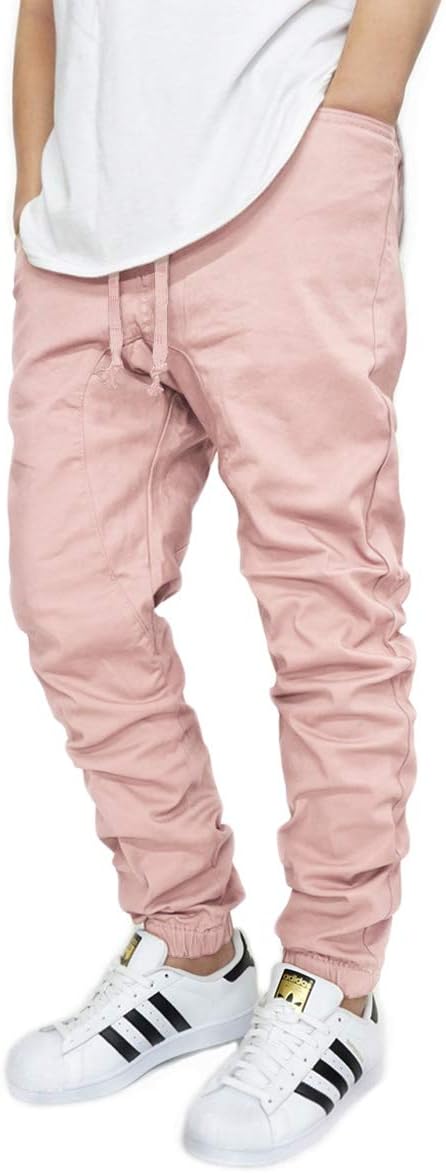 URBANJ Men's Stretch Twill Drop Crotch Jogger Pants Review