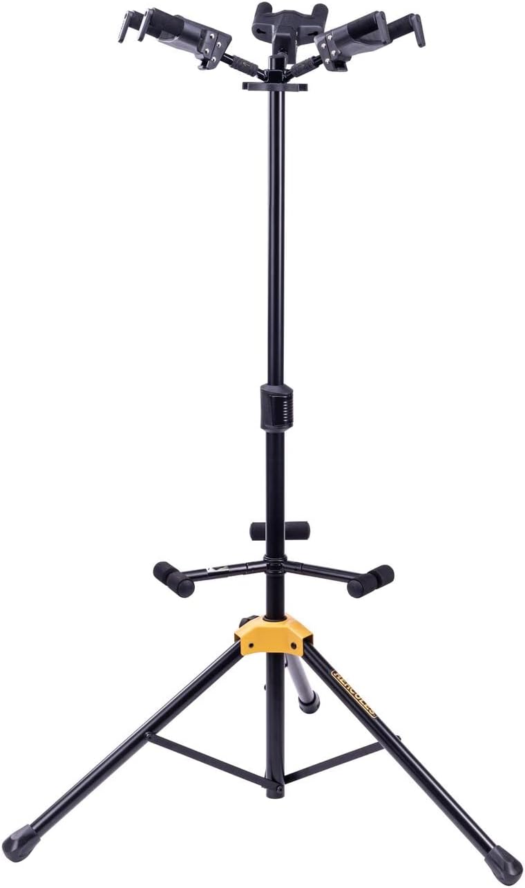 Hercules Triple Guitar Stand - Auto Grip Protection