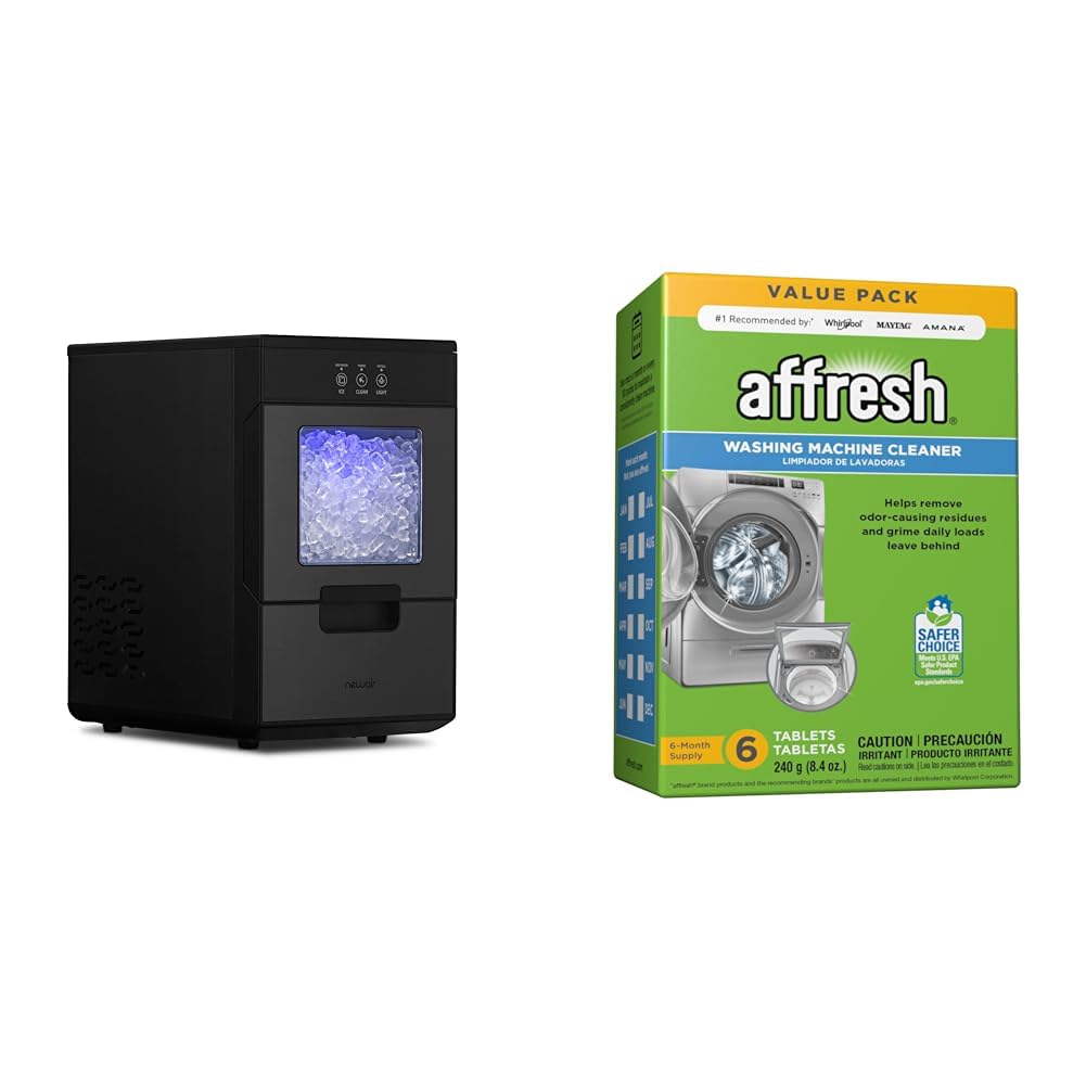 NewAir Nugget Ice Maker: Self-Cleaning, 44 lbs, Refillable Tank