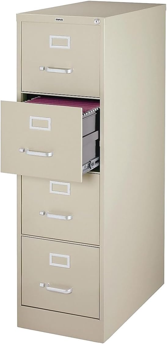 Organize Your Office with STAPLES 4-Drawer Vertical File Cabinet