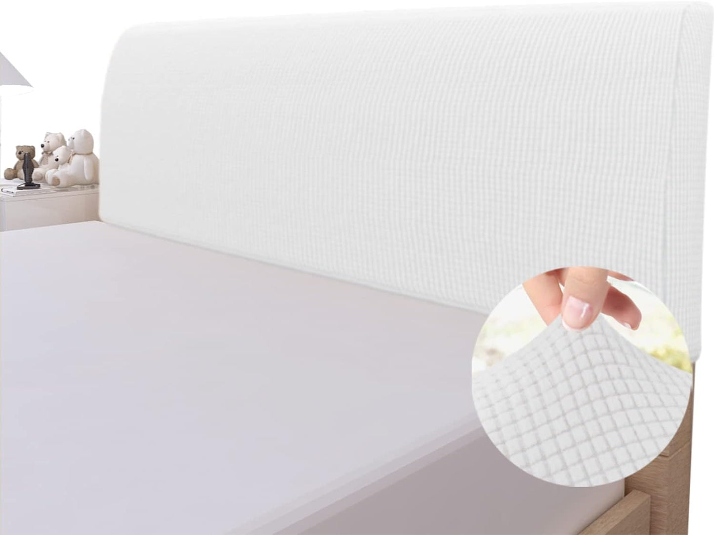 Easy-Going Stretch Bed Headboard Slipcover for King Size Beds