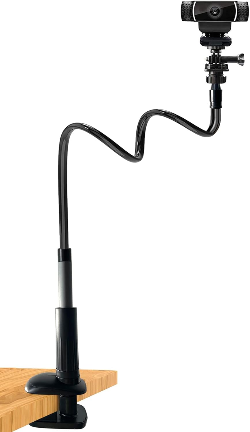 Flexible Gooseneck Webcam Stand - Enhanced Stability