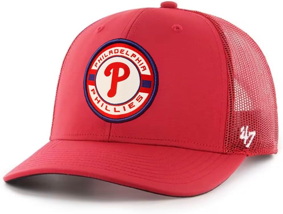 47 Brand MLB Unisex Baseball Team Color Logo Trucker Hat