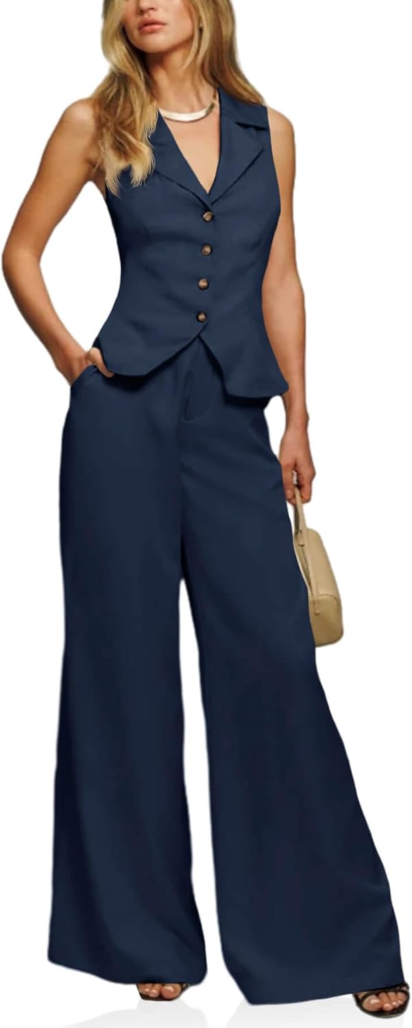 Cicy Bell Womens Vest Sets Summer Chic 2 Piece Outfit Style