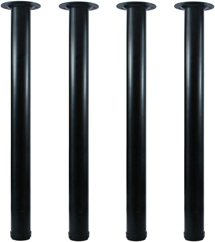 Adjustable Tall Metal Desk Legs for Office Furniture - Set of 4