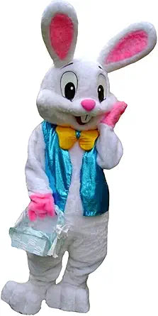 Deluxe Plush Bunny Mascot Costume for Adults - Perfect for Easter