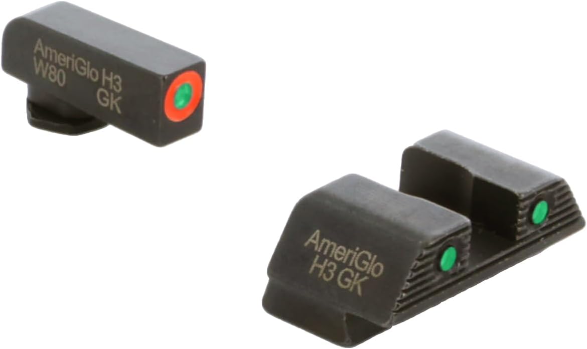 AMERIGLO Trooper Series Green Tritium Sight Set for Glock 42,43,43X,48