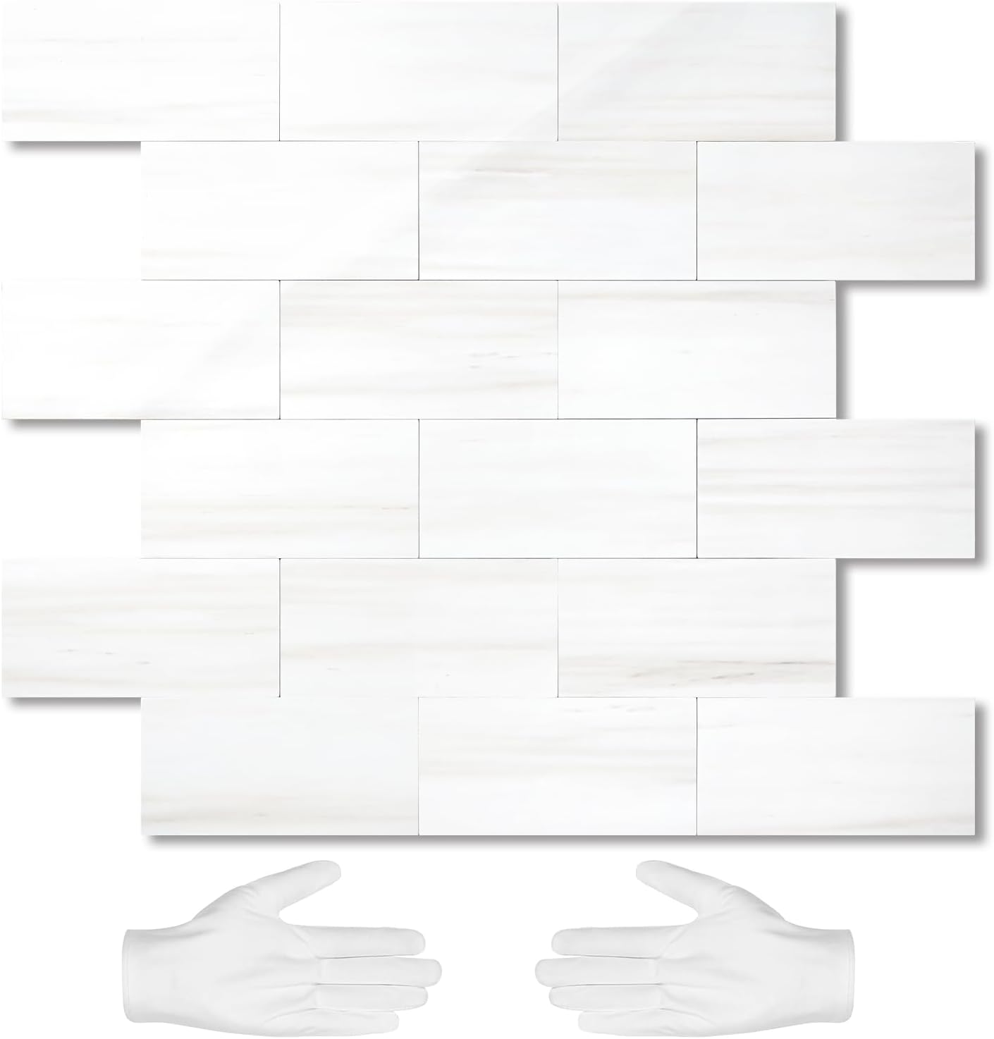 10-Sheet Subway Tile Peel and Stick Wall Tiles for Easy Decor
