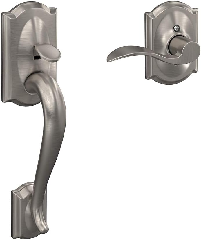 SCHLAGE FE285 619 Acc CAM RH Lower Half Handleset in Satin Nickel